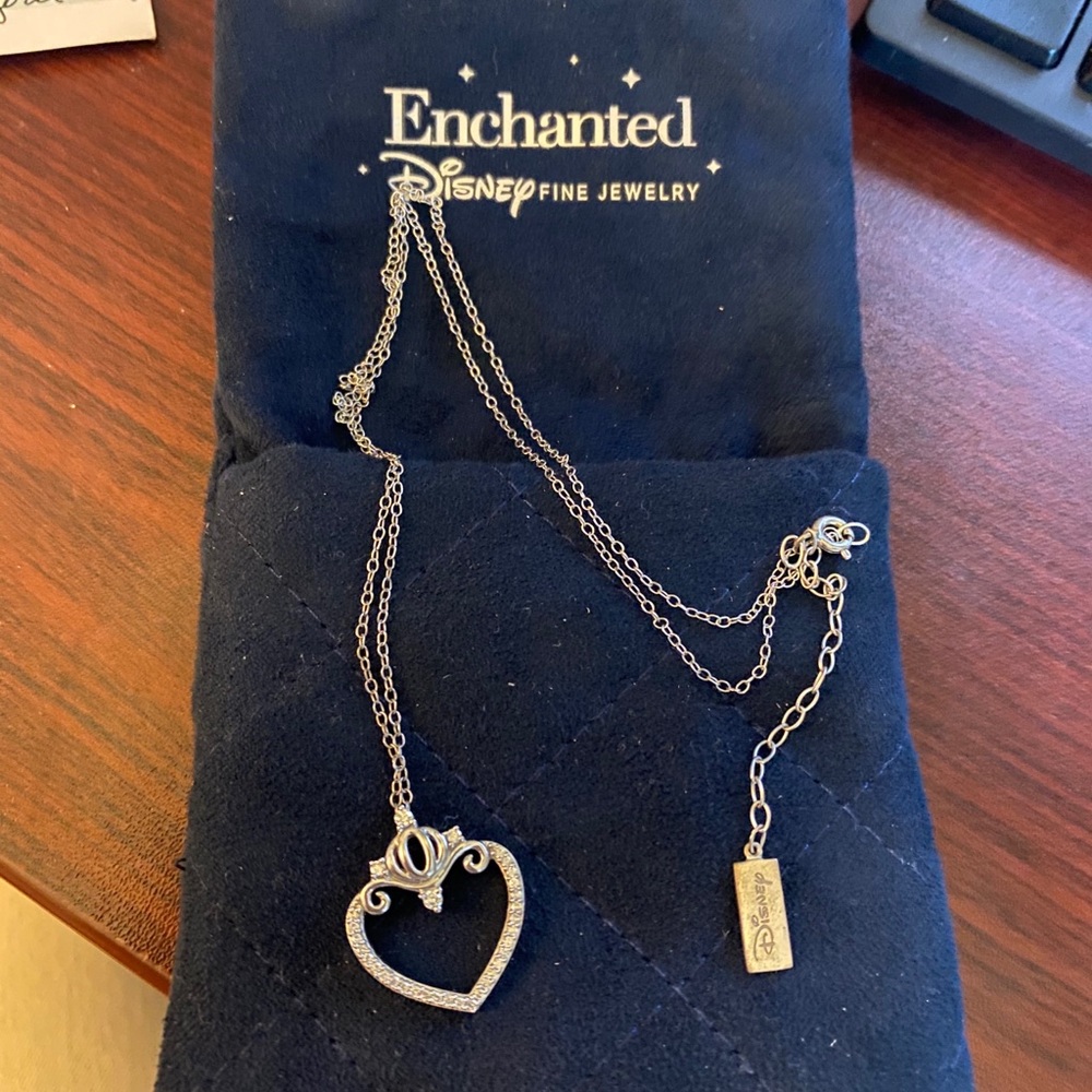 Disney Fine Jewelry Enchanted Carriage Necklace